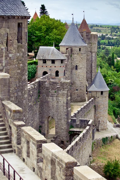 Schloss Carcassonne lizenzfreie Stockfotos