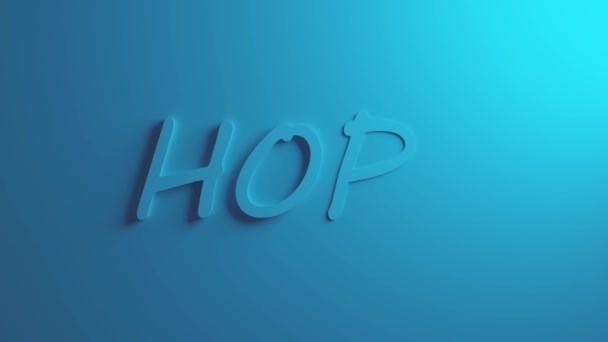 Text Hope Appears Blue Wall — Stock Video