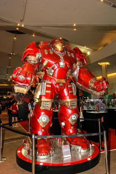 A model of the character Iron Man from the movies and comics — Stock Photo, Image