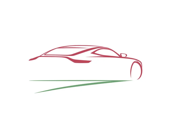 Logotipo Automático Rápido Vermelho —  Vetores de Stock