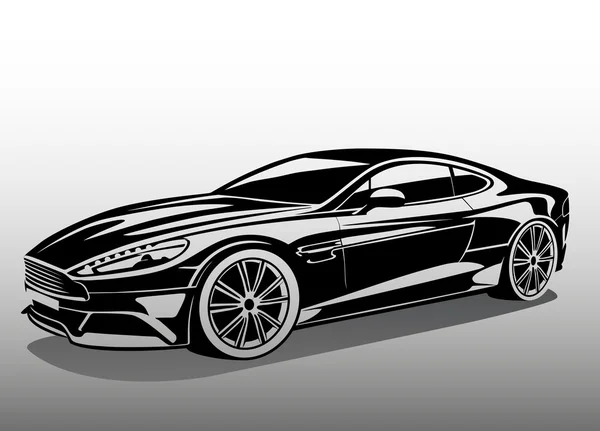 Dessin d'automobile vectoriel charismatique — Image vectorielle