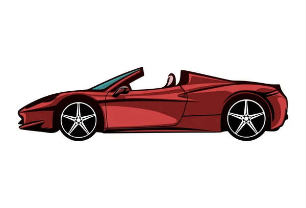 Vector charismatic automobile drawing — Stock Vector