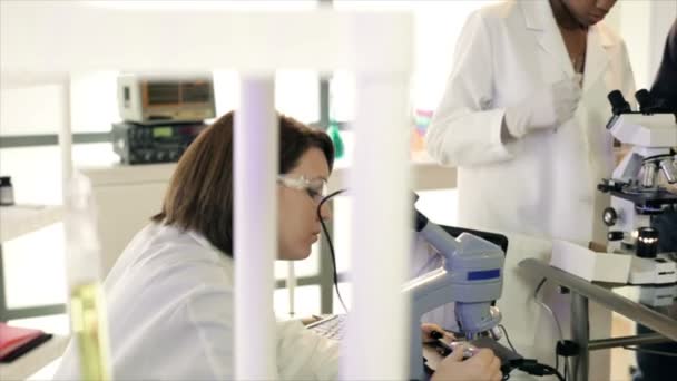 Je passe en revue les preuves dans le labo CSI 