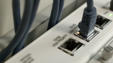 bir ağ anahtarı veri ışıkları