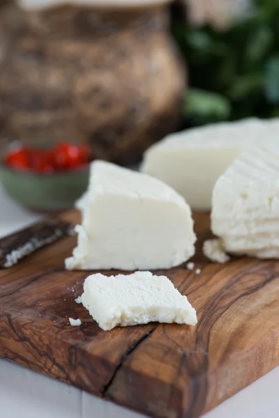 Homemade goat cheese — Stock Photo, Image