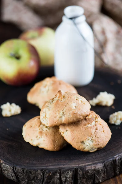 Cookies with apples — Stock Photo, Image