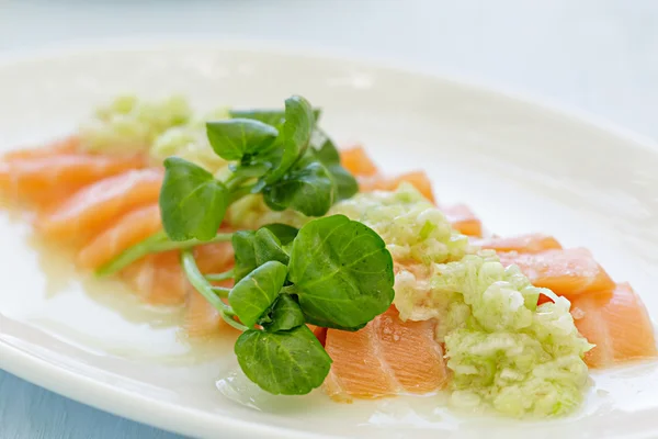 Hawaiian Salmon Poke — Stock Photo, Image