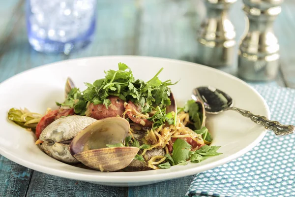 Lemongrass Clams — Stock Photo, Image