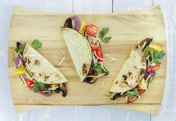 Rostade grönsaker tacos — Stockfoto
