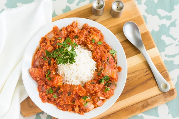 Salmon Gravy — Stock Photo, Image