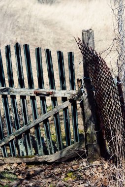 Bahar bahçesinin sonundaki eski kale, Rusya