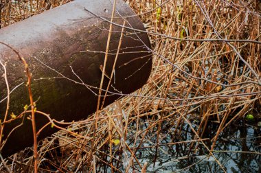 Moskova 'dan su pompalamak için boru.