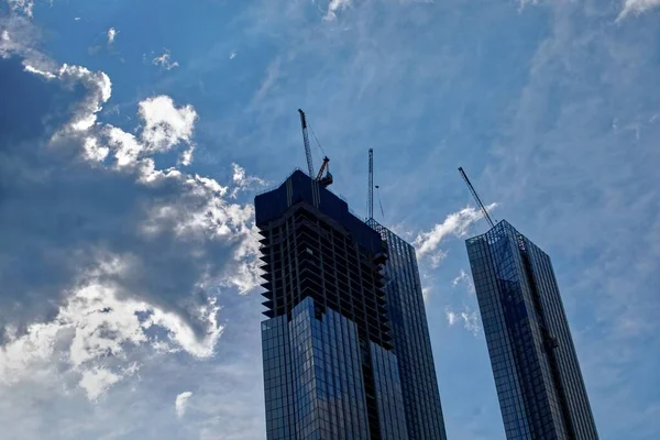 Moderne Hochhäuser Sommer Moskau — Stockfoto