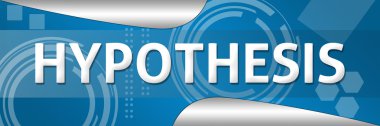 Hipotez mavi teknik arka plan