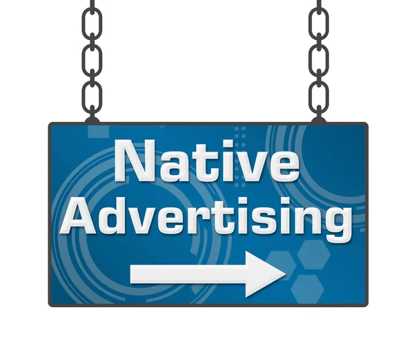 Cartello pubblicitario nativo — Foto Stock