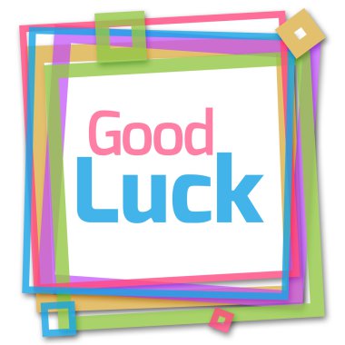 İyi Şanslar Renkli Çerçeve