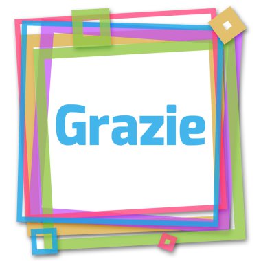 Grazie renkli çerçeve