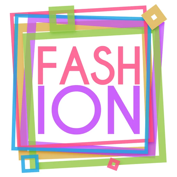 Fashion Text Colorful Frame — Stock Photo, Image