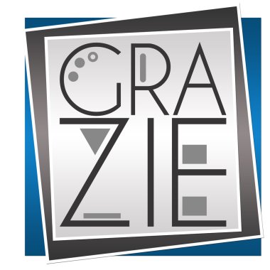 Grazie Blue Grey blok Square 