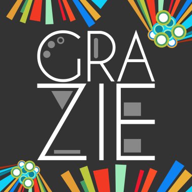 Grazie siyah renkli öğeleri 