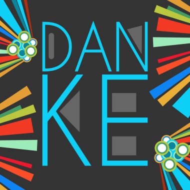 Danke metin koyu renkli öğeleri 