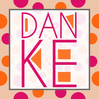 Danke metin şeftali pembe daireler 