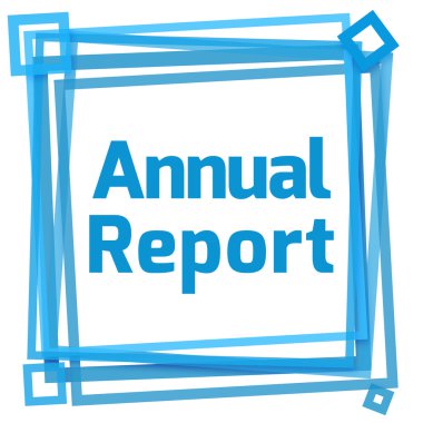 Faaliyet Raporu mavi çerçeve 