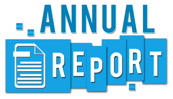 Relatório anual Blue Stripes — Fotografia de Stock