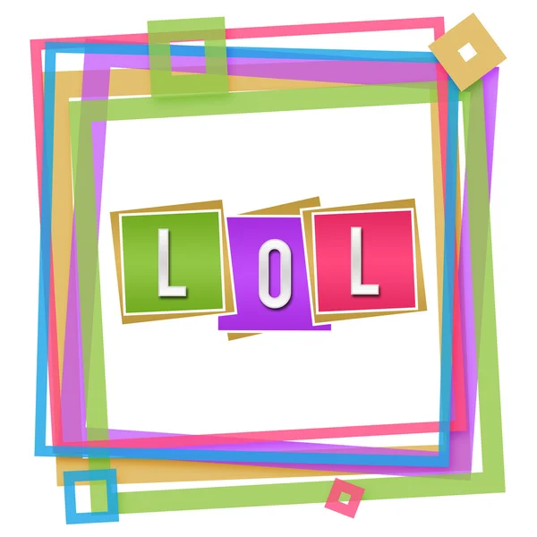 Lol Colorful Frame — Stock Photo, Image