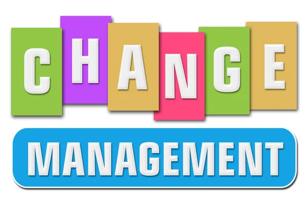 Change Management färgglada ränder — Stockfoto