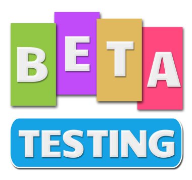 Beta test renkli çizgili 
