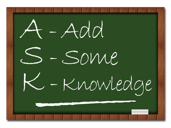 Ask Formula Classroom Board — Stock Photo, Image