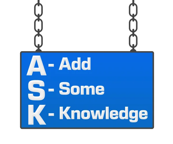 Ask Formula Signboard — Stock Photo, Image