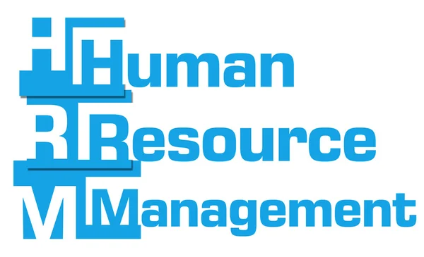 Gestione delle risorse umane Strisce blu — Foto Stock