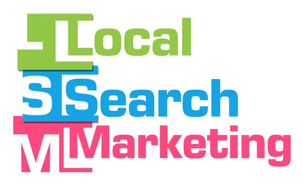 Local Search Marketing Rayures colorées — Photo