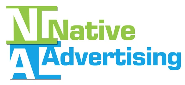 Native Advertising abstracte kleurrijke strepen — Stockfoto