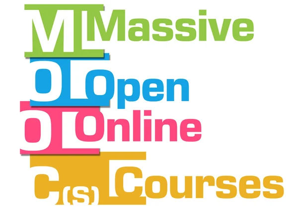 MOOCs Resumen Rayas coloridas —  Fotos de Stock