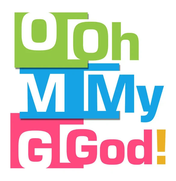 Kolorowe paski streszczenie OMG — Zdjęcie stockowe