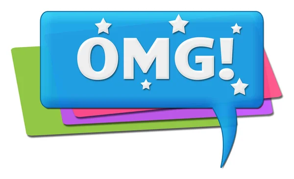 OMG Colorful Comments Symbols — Stock Photo, Image