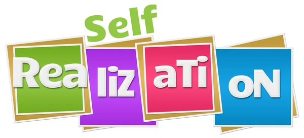 Self Realization Colorful Blocks — Stock Photo, Image