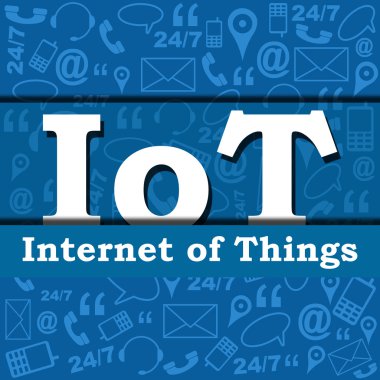 Çok - Internet şeyler iletişim arka plan 