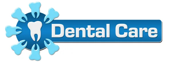 Cuidado dental Dientes Circular Horizontal — Foto de Stock