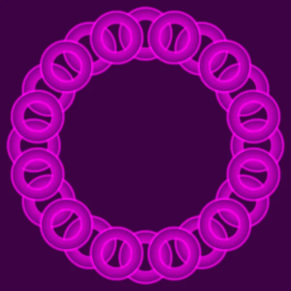 Anéis cor-de-rosa Fundo circular — Fotografia de Stock