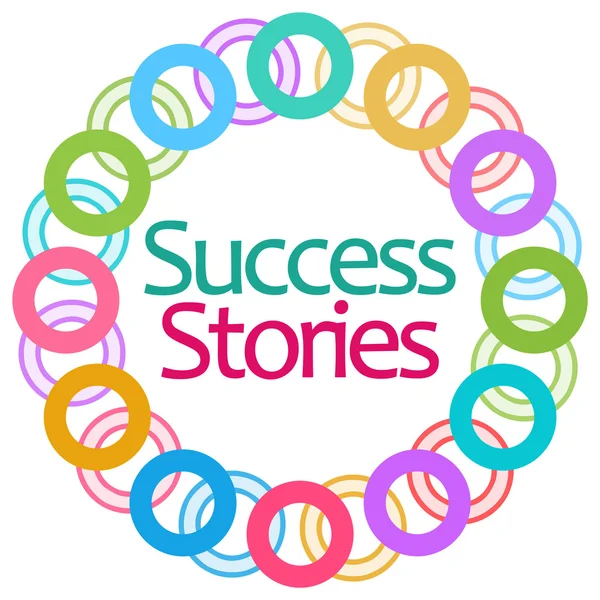 Historias de éxito Anillos coloridos Circular — Foto de Stock