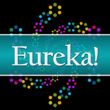 Eureka koyu renkli Neon kare yatay 