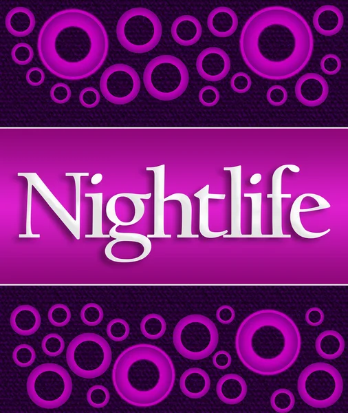 Noční život fialová růžové kruhy — Stock fotografie