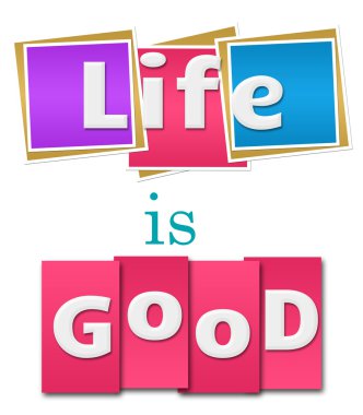 İyi renkli kareler çizgili hayattır 