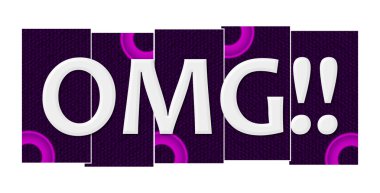 OMG mor pembe çizgili halkalar 