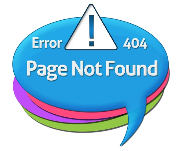 Page Not Found Colorful Comment Symbols — Stock Photo, Image