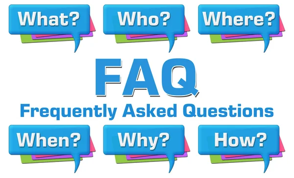 FAQ avec Questions Commentaire Symboles — Photo